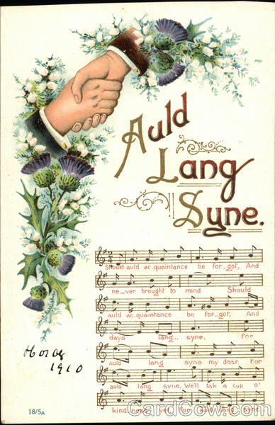 Auld Lang Syne Songs & Lyrics http://alcoholicshare.org/ Auld Lang Syne Sheet Music, Auld Lang Syne Lyrics, Happy Hogmanay, Vintage Lithographs, Vintage Happy New Year, Clasped Hands, Burns Night, Auld Lang Syne, New Year Postcard