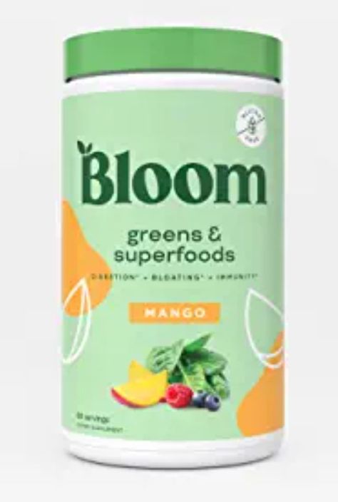 Loving this Mango Flavor but so many options. Bloom Nutrition Greens, Superfoods Powder, Green Powder Smoothie, Bloom Nutrition, Chamberlain Coffee, Daily Greens, Super Greens Powder, Greens Powder, Smoothie Mix