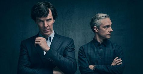 Benedict Cumberbatch and Martin Freeman in "Sherlock" Season 4. (Photo: Courtesy of Todd Antony/Hartswood Films 2016 for MASTERPIECE) Sherlock Season 4, John Lock, Sherlock Series, Mrs Hudson, Steven Moffat, Mark Gatiss, Sherlock Holmes Bbc, Sherlock 3, Sherlock Fandom