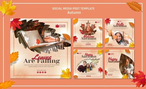 Autumn Social Media, Night Sky Painting, Hello November, About Instagram, Instagram Template Design, Instagram Autumn, Sky Painting, Autumn Beauty, Social Media Branding