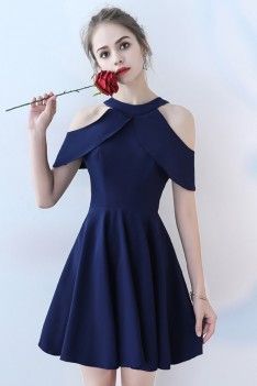 Short Dress Outfit Ideas, Short Dress Ideas, Short Dress Outfit, Party Dress Simple, Navy Blue Short Dress, Grad Dresses Short, Cocktail Bridesmaid Dresses, New Party Dress, Homecoming Party