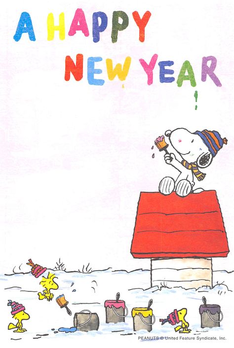 Snoopy Happy New Year, Snoopy New Year, Snoopy Cafe, Charlie Brown Wallpaper, Snoopy Museum, Camp Snoopy, Snoopy Funny, Snoopy Wallpaper, New Year Wallpaper