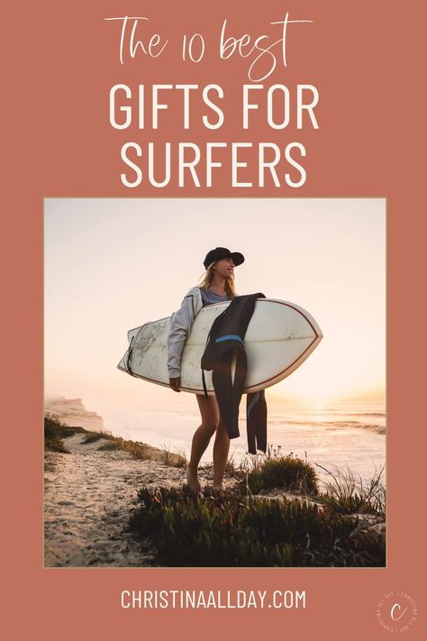 If you’re looking for a gift idea for a surfer friend, these practical gifts will bring a smile to the face of your favourite surfer - explore the 10 best gifts for surfers right here | gifts for surfers | surfer gift ideas | birthday gifts for surfers | gifts for surfers boyfriend | Christmas gifts for surfers | surfer gifts for him | surfer boy | surfer girl | amazon gift guide | amazon gift ideas |Christina All Day Gifts For Surfers Men, Surfer Boyfriend, Surfer Gifts, Boyfriend Christmas Gifts, Amazon Gift Ideas, Amazon Gift Guide, Surf Watch, Gift Ideas Birthday, Surfer Boy