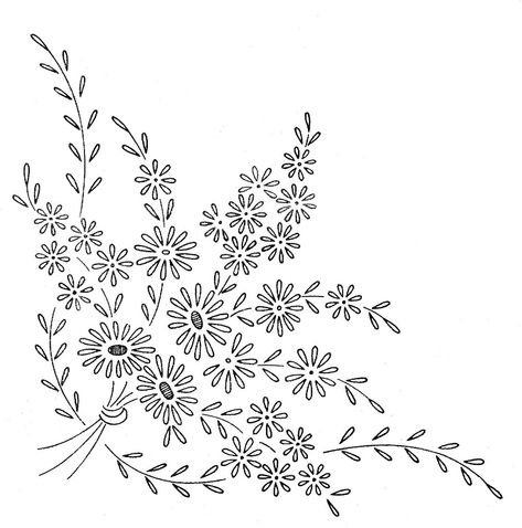 Free Embroidery Patterns Machine, Bird Embroidery Pattern, Rose Embroidery Pattern, Sulaman Pita, Hand Embroidery Patterns Free, Floral Embroidery Patterns, Embroidery Transfers, Hand Embroidery Projects, Hand Embroidery Flowers