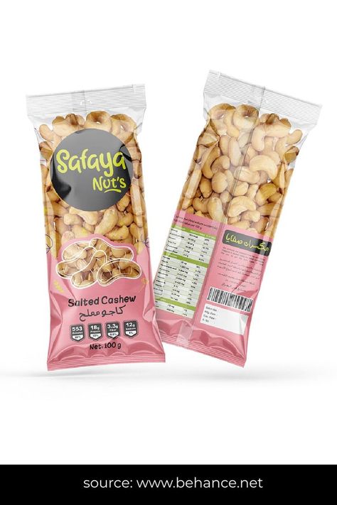 Cashew Packaging Design, Nuts Packaging Ideas, Dryfruits Packing Ideas, Mixed Nuts Packaging, Nuts Packaging, Fruit Pouches, Biscuit Packaging, Packaging Snack, Dry Fruit Box