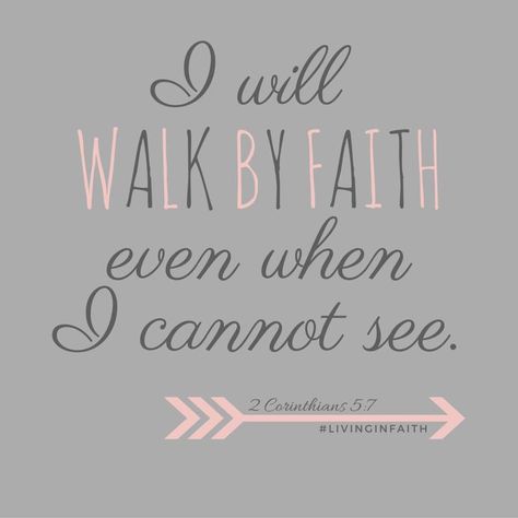 I Will Walk By Faith Printable Art // Bible Scripture // Faith-Based Wall Art // Instant Download Encouraging Scriptures, I Will, Good Tattoo Quotes, Quotes Faith, Printable Scripture, Truth Ideas, Quotes Bible, Ayat Alkitab, Faith Bible