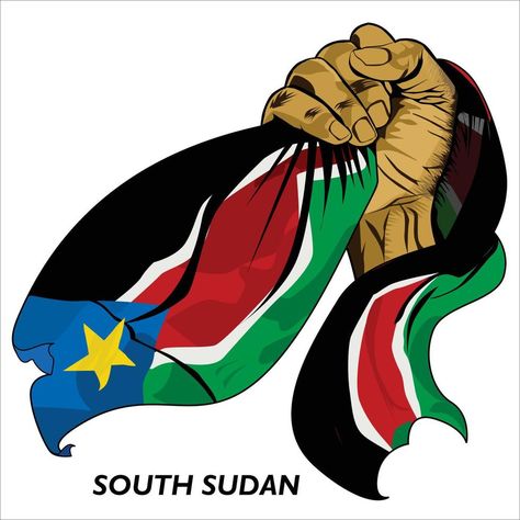 Hand Grabbing, South Sudan Flag, South Sudanese, South Sudan, Flag Vector, Cityscape Photos, Logo Banners, Hand Holding, Nature Backgrounds