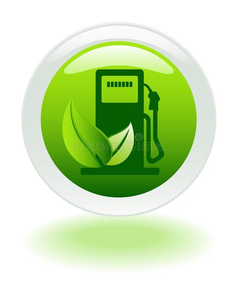 Environment friendly fuel icon. Alternative fuel with a green leaf icon symboliz , #Aff, #icon, #Alternative, #fuel, #Environment, #friendly #ad Leaf Icon, Alternative Fuel, Frutiger Aero, Green Technology, Environment Friendly, Tech News, Fuel, Vector Illustration, Science