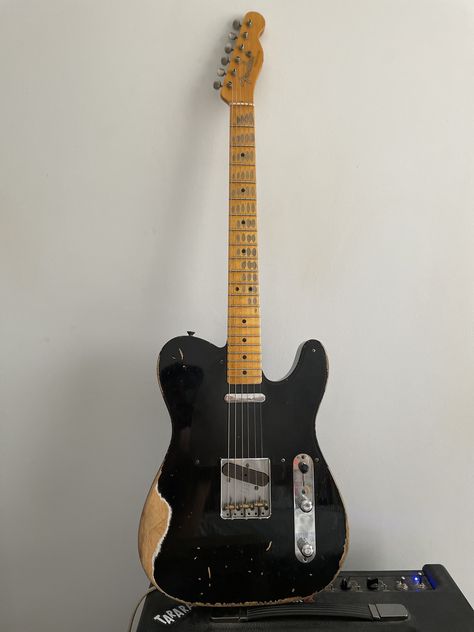 1952 Telecaster super heavy relic aged black limited edition Telecaster Custom, Limited Edition, Guitar, Black