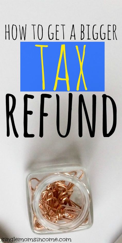 Have you ever wanted to get a bigger tax refund? I don't blame you if you do. Here are some steps you can take to maximize your refund this year. #taxrefund #taxes #money How To Do Taxes, How To Pay Taxes, How To Get More Money Back On Your Taxes, Know Your Worth Then Add Tax, Single Mom Income, Save And Invest, Tax Help, Traditional Ira, Tax Tips