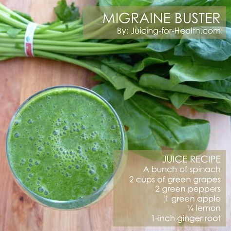 Juice To Relieve Migraines - Get The Juice Recipe Here Veggie Juice, Lemon Diet, Lemon Detox, Detox Juice Recipes, Juicing Benefits, Best Smoothie Recipes, Diet Drinks, Tension Headache, Juicing For Health