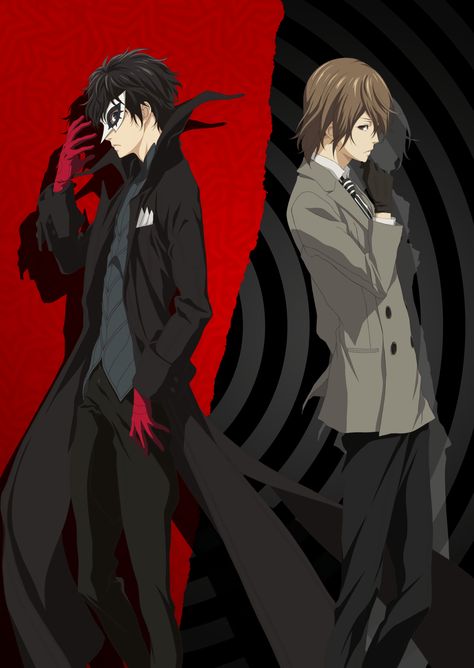 Protagonist (Persona 5) | Megami Tensei Wiki | Fandom Joker Akechi, Persona 5 The Animation, Persona 5 Goro, Akechi Goro, Atlus Games, Phantom Thieves, Persona 5 Anime, Ren Amamiya, Goro Akechi