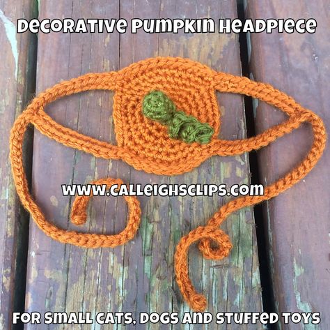 Crochet Cat Bonnet Pattern Free, Pumpkin Headpiece, Crochet Dog Hat Free Pattern, Cat Sweater Pattern, Crochet Pumpkin Hat, Crocheted Dog, Cat Hat Pattern, Crochet Dog Hat, Cat Hats