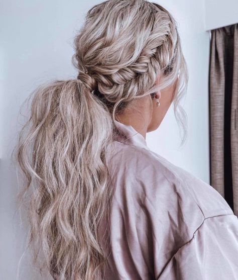 Boho Bridal Hair Updo, Boho Hairstyles Wedding, Bridal Hair Ponytail, Boho Wedding Updo, Ponytail Updo Wedding, Bridal Boho Hair, Boho Updo Hairstyles, Ponytail Wedding Hairstyles, Boho Bridesmaid Hair