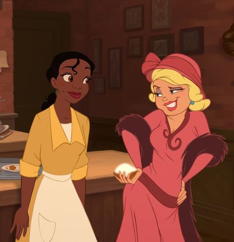 Tiana And Charlotte, Disney Duos, Frog Cartoon, Tiana Disney, Cartoons Characters, Bike Aesthetic, Princess Tiana, Room Deco, Old Disney