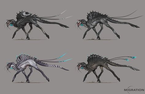 Alien Animals, Legendary Monsters, Alien Life Forms, Beast Creature, Alien Character, Fiction Idea, Cool Monsters, Alien Design, Alien Concept Art