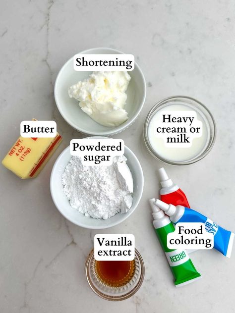 Buttercream Frosting That Hardens, Thick Frosting Recipe, Frosting For Christmas Cookies, Buttercream Frosting For Cookies, Frosting For Cookies, Christmas Cookie Frosting, Creamy Frosting, Cookie Tray, Cookie Frosting