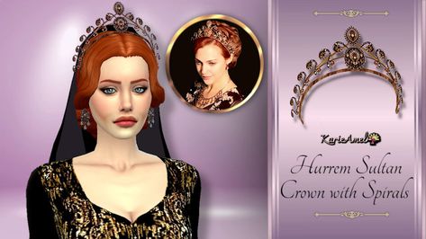 Sims 4 Cc Ottoman Empire, Armor Dress Warrior Princess, The Sims Source, Medieval Crown, Sims 4 Men Clothing, Sims Medieval, Disney Challenge, Sims Packs, Hurrem Sultan