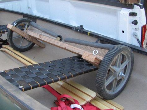 Canoe Cart, Foam Pipe Insulation, Kayak Cart, Camper Diy, Canoe Fishing, Old Bicycle, Bike Trailer, Canoe And Kayak, Canoeing