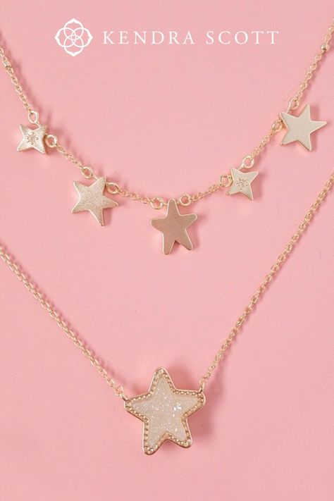 Gold Star Pendant, Shoot For The Stars, Preppy Jewelry, Pretty Jewelry Necklaces, Kendra Scott Necklace, Shimmer And Shine, Star Pendant Necklace, Jewelry Accessories Ideas, February 22