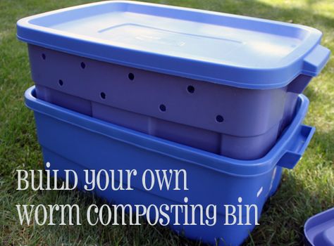 Do-It-Yourself: Worm Composting Bin Compost Garden, Worm Composting Bin, Composting Ideas, Gardening Knowledge, Composting Bin, Start Composting, Worm Farming, Fishing Gadgets, 4h Projects