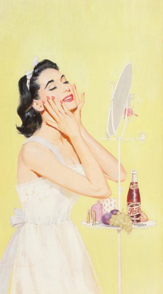 50s Aesthetic, Vintage Housewife, Pin Up Vintage, Vintage Illustration Art, Pepsi Cola, Vintage Pin Up, Arte Inspo, Vintage Life, Pin Up Art