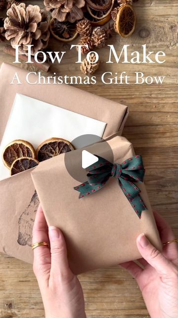 Lucy Tallyn Wiltsher | Home Interior Stylist on Instagram: "More Christmas wrapping ideas for you. I got this one from the Next website last year or the year before, I can’t remember! Decorate your Christmas gifts with a bow made from ribbon. I also like to use plain brown packing paper for wrapping my presents as I can decorate them how I like or write the names of the recipients on the paper instead of on gift tags, just as an alternative option. 

#giftwrappingideas #christmasgiftsideas #christmasgiftwrapping" Christmas Wrapping Ideas, Brown Packing Paper, Packing Paper, Wrapping Ideas, Interior Stylist, Christmas Ribbon, Christmas Gift Wrapping, Christmas Wrapping, How To Make Bows