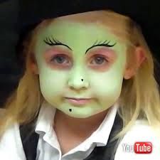 Kids Witch Makeup, Witch Face Paint, Scary Face Paint, Face Painting Halloween Kids, Halloween Makeup For Kids, Halloween Face Paint, Zombie Halloween Makeup, Paint Tutorial, Halloween Fairy