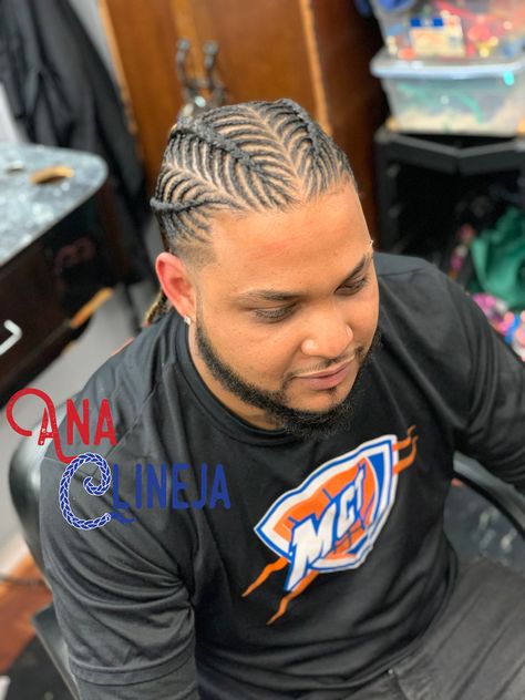 Temp Fade With Braids, Iverson Braids Men, Fade With Braids, Iverson Braids, Men's Braids, Temp Fade, Boy Braid Styles, Black Boy Hairstyles