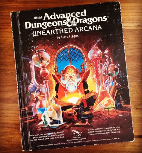 Long awaited and much anticipated, the Unearthed Arcana expanded the AD&D first edition rules and attempted to provide an extra layer of… Unearthed Arcana, Pen And Paper Games, Advanced Dungeons And Dragons, Dungeons And Dragons Art, Dream Fantasy, D Book, Paper Games, Dungeons Dragons, Dungeon Master