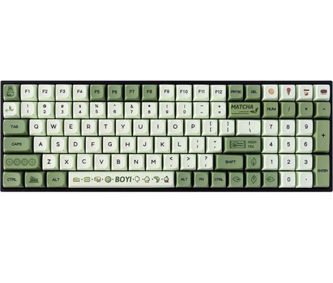 Super Cute Retro Green Keyboard, Perfect for Teens and Gamers Matcha Keyboard, Keyboard Green, Keyboard Video, Green Keyboard, Keyboard Gaming, Study Room Decor, Desk Ideas, Bluetooth Keyboard, Gaming Keyboard