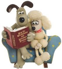 Gromit's true love... Poodle Wallace And Gromit, A Chair, A Dog, Reading, Dogs, Christmas, Red, Blue