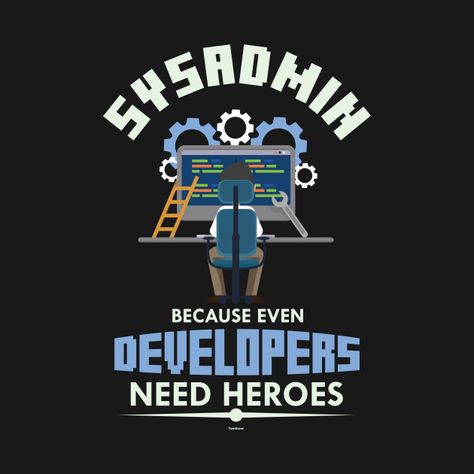 Even Developers Need Heroes System Admin - System Administrator - Camiseta | TeePublic MX Network Engineer, Computer Programmer, System Administrator, Grid Notebook, Dot Grid Notebook, Dot Grid, Notebook Gifts, Hand Lettering, Notebook