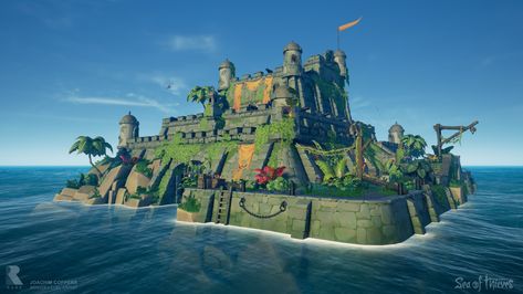 Sea Fortress, Game World, Sea Of Thieves, Statue Of Liberty, Minecraft, Fort, Video Games, Two By Two, Statue