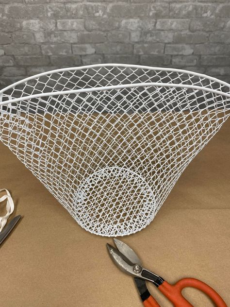 DIY Dollar Tree Basket Heart - The Shabby Tree Dollar Tree Baskets, Tree Basket, The Shabby Tree, Basket Diy, White Basket, Shabby Tree, White Baskets, Battery Operated Candles, Diy Basket