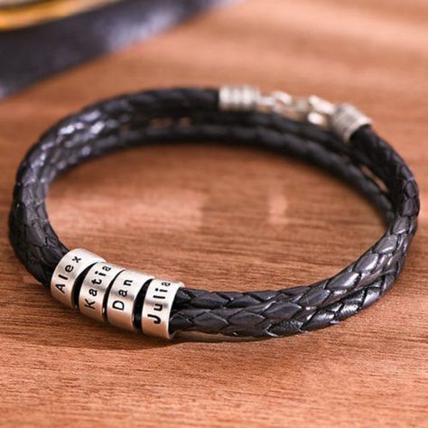 Cafe Chocolate, Floating Diamond Necklace, Curved Bar Necklace, Name Necklace Silver, Leather Engraving, Floating Necklace, Diamond Cross Necklaces, Black Leather Bracelet, Mens Braids