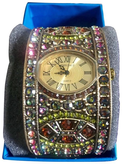 M Bracelet, Crystal Cuff Bracelet, Heidi Daus, Cuff Watch, Art Deco Patterns, Band Bracelet, Art Deco Inspired, Sparkling Crystal, Go Ahead