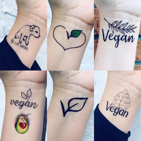 So many tattoos so little time  Herbivore temporary tattoo set available on our website now.  #temporarytattoo... Herbivore Tattoo, Vegetarian Tattoo, Vegan Tattoos, Vegan Gift Ideas, Tattoo Diy, Vegan Tattoo, Clear Plastic Sheets, Vegan Design, Real Tattoo