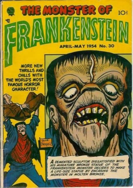 Frankenstein (Volume) - Comic Vine Comic Book Frames, Supernatural Comic, Golden Age Comics, Life Size Statues, Frankenstein's Monster, Vintage Comic Books, Horror Comics, Horror Characters, Comic Collection