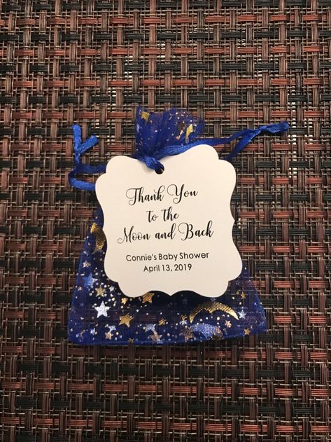 Under The Stars Party Favors, Starry Night Party Favors, Celestial Party Favors, Star Party Favors, Blue Quinceanera Ideas, Moon Party Ideas, Star Themed Wedding, Celestial Wedding Theme, Candy Gift Bags