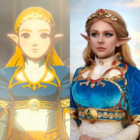 Princess Zelda Costume, Princess Zelda Cosplay, Cosplay Patterns, Zelda Costume, Link Cosplay, Princesa Zelda, Botw Zelda, Custom Outfits, Elf Ear