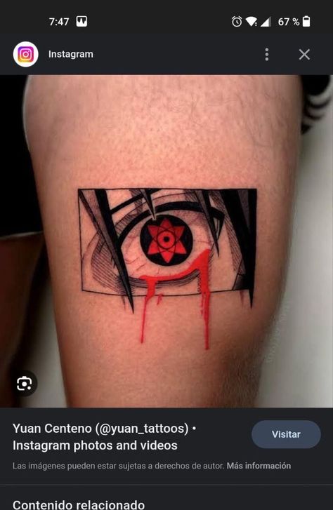 Sharingan Eyes Tattoo, Naruto Uzumaki Tattoo, Small Tattoos For Boys, Panel Tattoos, Sharingan Tattoo, Tattoo Gangster, Sharingan Eyes, Hunter Tattoo, Crazy Tattoos