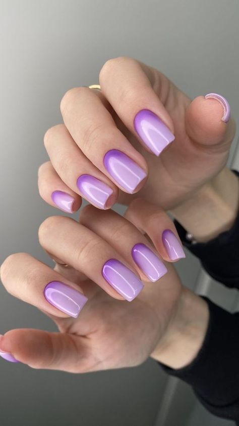 Square Nails Winter Colors 2023-2024: 17 Ideas to Nail Your Winter Look - thepinkgoose.com Perpul Nails Designs, Nail Perpul Color, Perpul Nails, Purple Nails Acrylic, Lavender Nail Designs, Nails Lilac, Nails Lavender, Light Purple Nails, Artistic Nails