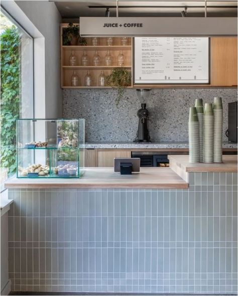 10 Tile Lessons from Chic Cafes | Centsational Style Park Cafe, Cafe Idea, Cafe Counter, Wayfinding System, Cafe Shop Design, Pine Nut, Cafe Ideas, Coffee Shops Interior, Cafe Bistro