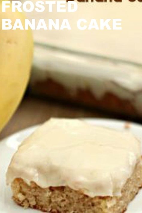 Banana Cake Icing, Banana Cake Frosting, Best Ever Banana Cake, Beginner Baking Recipes, Banana Sheet Cakes, Frozen Banana Recipes, Banana Frosting, Banana Dessert Recipes, Cake Frosting Recipe