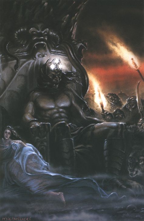 Tolkien Artwork, Melkor Morgoth, John Howe, Middle Earth Art, Tolkien Art, Lotr Art, Jrr Tolkien, Dark Lord, Arte Fantasy