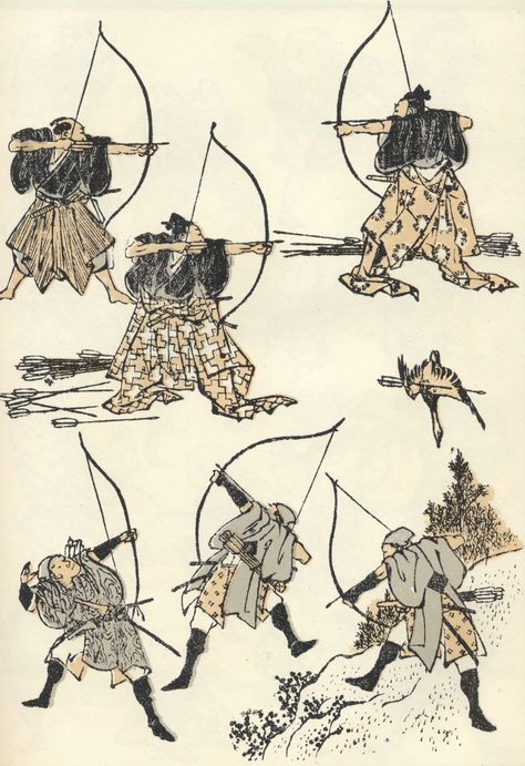 Manga Practice, Hunting Attire, Woodblock Printing, Traditional Archery, Katsushika Hokusai, Samurai Art, Japanese Artists, Woodblock Print, Archery