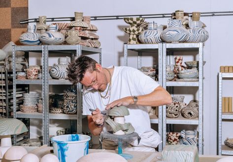 Henry Holland's Swirling Ceramics Have Landed in Australia Sydney Trip, Henry Holland, Sydney Travel, The Company You Keep, House Of Holland, British Fashion, Silk Pillowcase, Cafe Restaurant, British Style