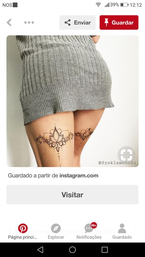 Under Bum Tattoo, Thigh And Bum Tattoo Women, Under Bum Tattoo Women, Bum Tattoo Women, Thigh Henna, Tattoos 2022, Tattoo Perna, Tattoo Pierna, Bum Tattoo