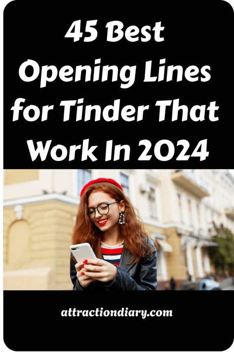 Learn the best opening lines for Tinder. Using these conversation starters the right way can change your online dating game. Funny Tinder Messages, Online Dating Opening Lines, Best Tinder Bio Guys, Opening Lines For Online Dating, Tinder Opening Lines, Funny Opening Lines, Tinder Bios For Guys, Tinder Openers, Tinder Lines